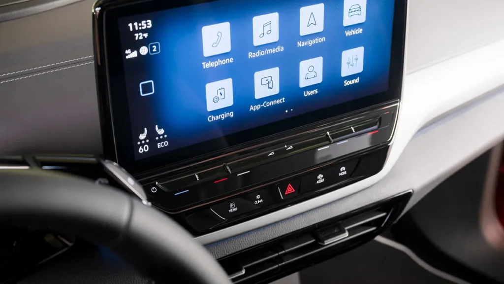Software for VW ID electric vehicle interface